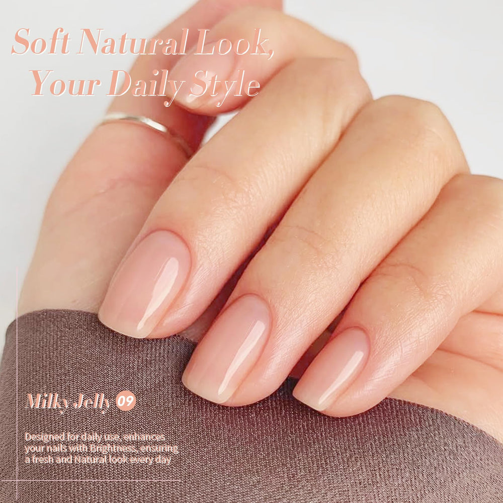 Application en couches Jelly Nude Born Pretty pour effet personnalisable.