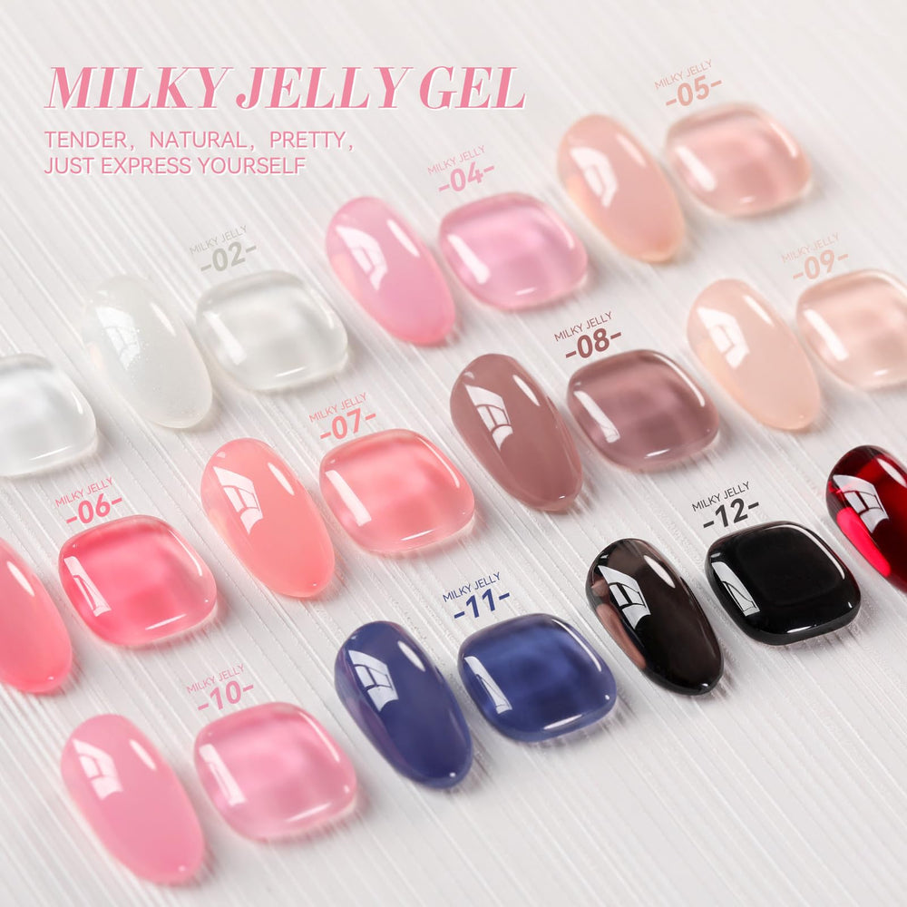 Finition brillante et longue tenue avec Jelly Nude Born Pretty.