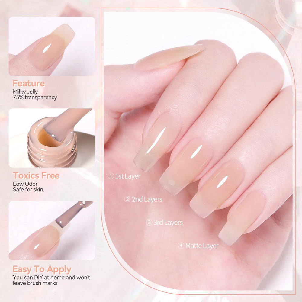 Ongles naturels affichent une couleur subtile et homogène.