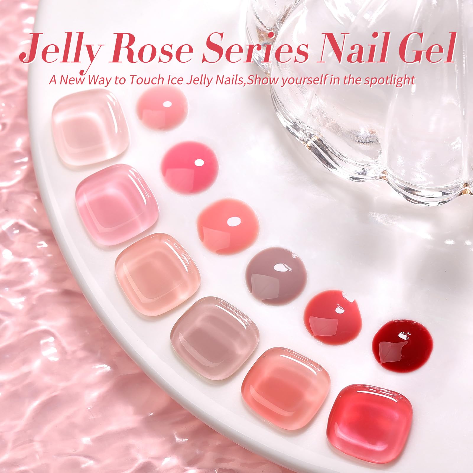 Born Pretty, couche 1 du gel pour transparence contrôlée.
