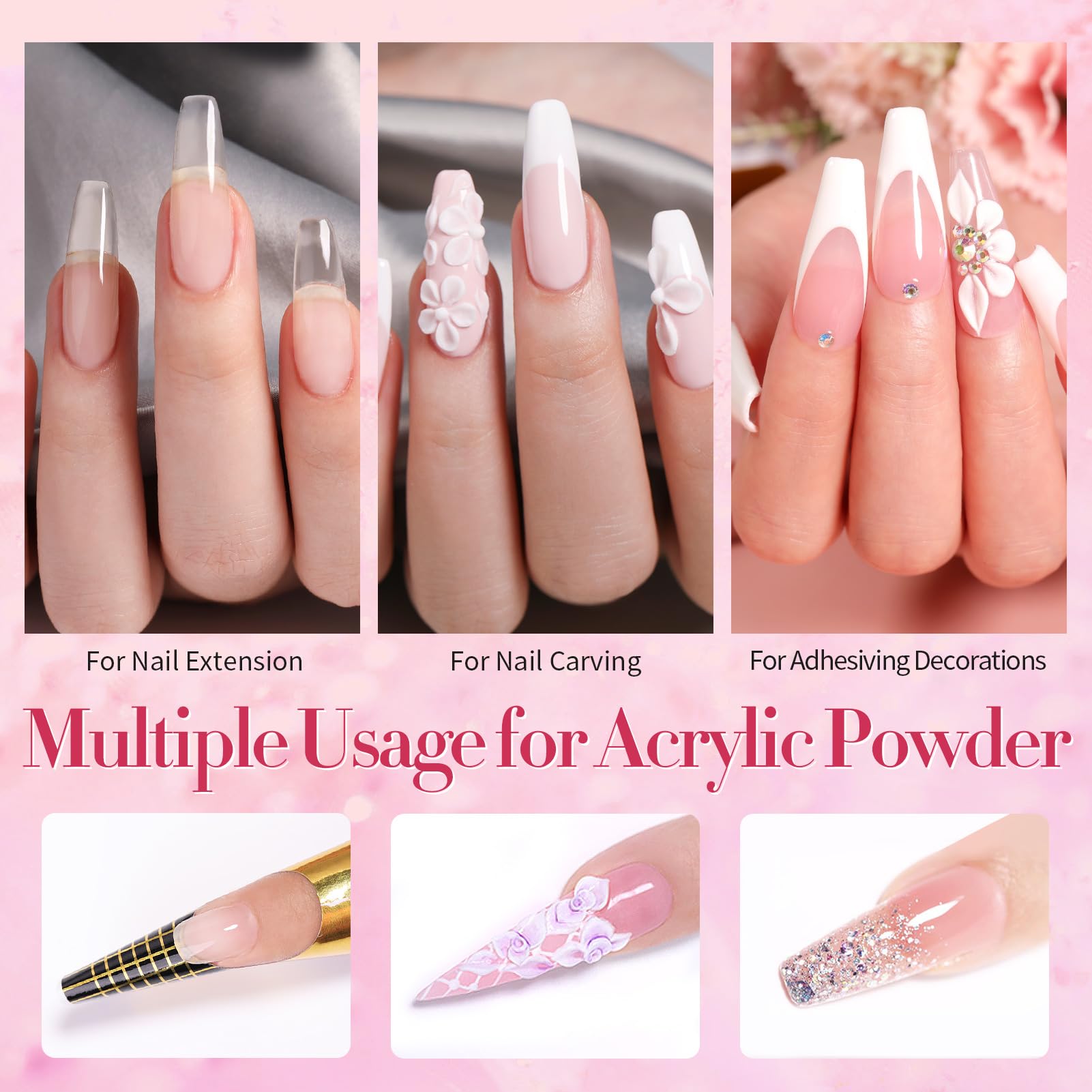 Marque Born Pretty, liquide acrylique pour application fluide et précise.
