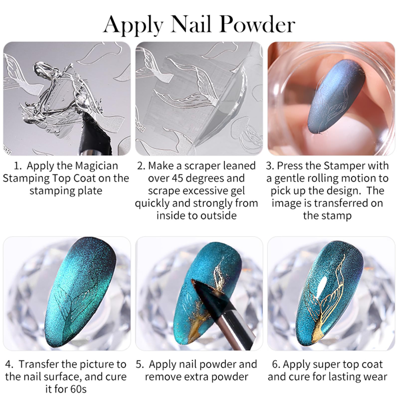 Born Pretty Magician Stamping Top Gel – formule à faible odeur et agréable