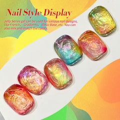 Born Pretty Neon Jelly bleu: vernis léger, translucide et polyvalent.