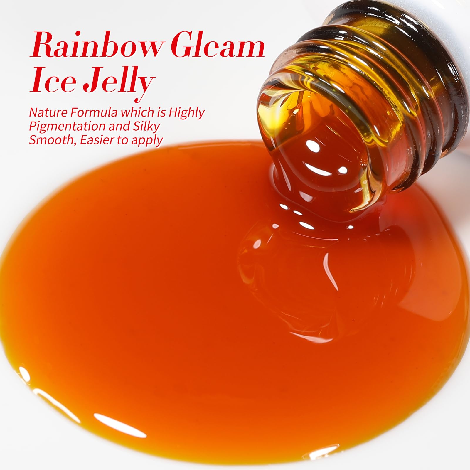 Born Pretty Neon Jelly jaune: couleur vive pour manucures lumineuses.