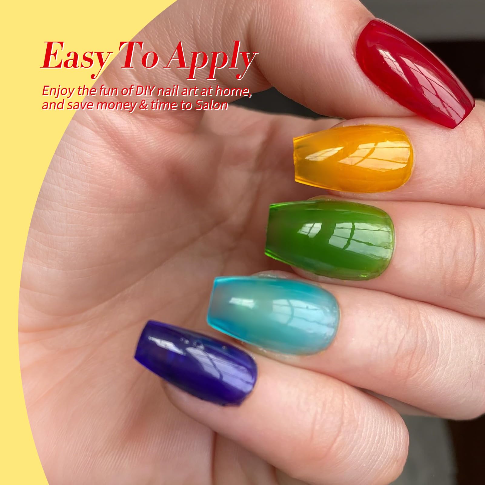 Born Pretty Neon Jelly marron: nuance chaude idéale pour looks automnaux.