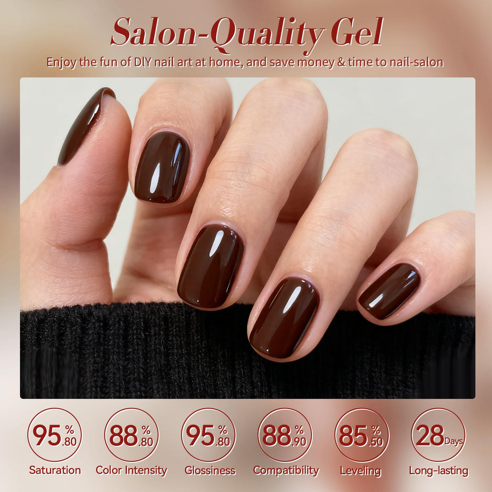 Teinte kaki nude Born Pretty Gel pour style discret