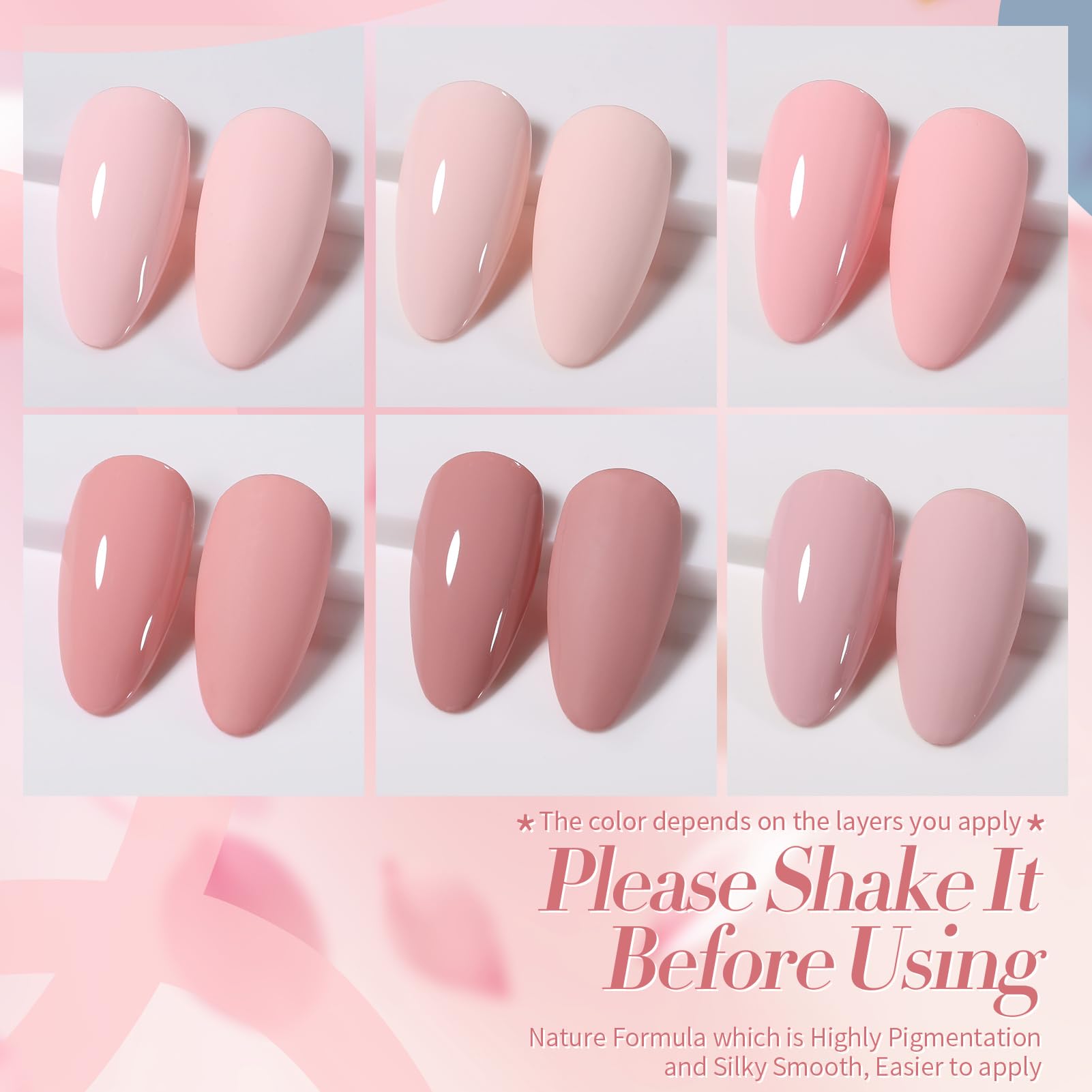 Born Pretty Odeur Faible Gel Vernis: formule légère, idéale pour usage domestique.