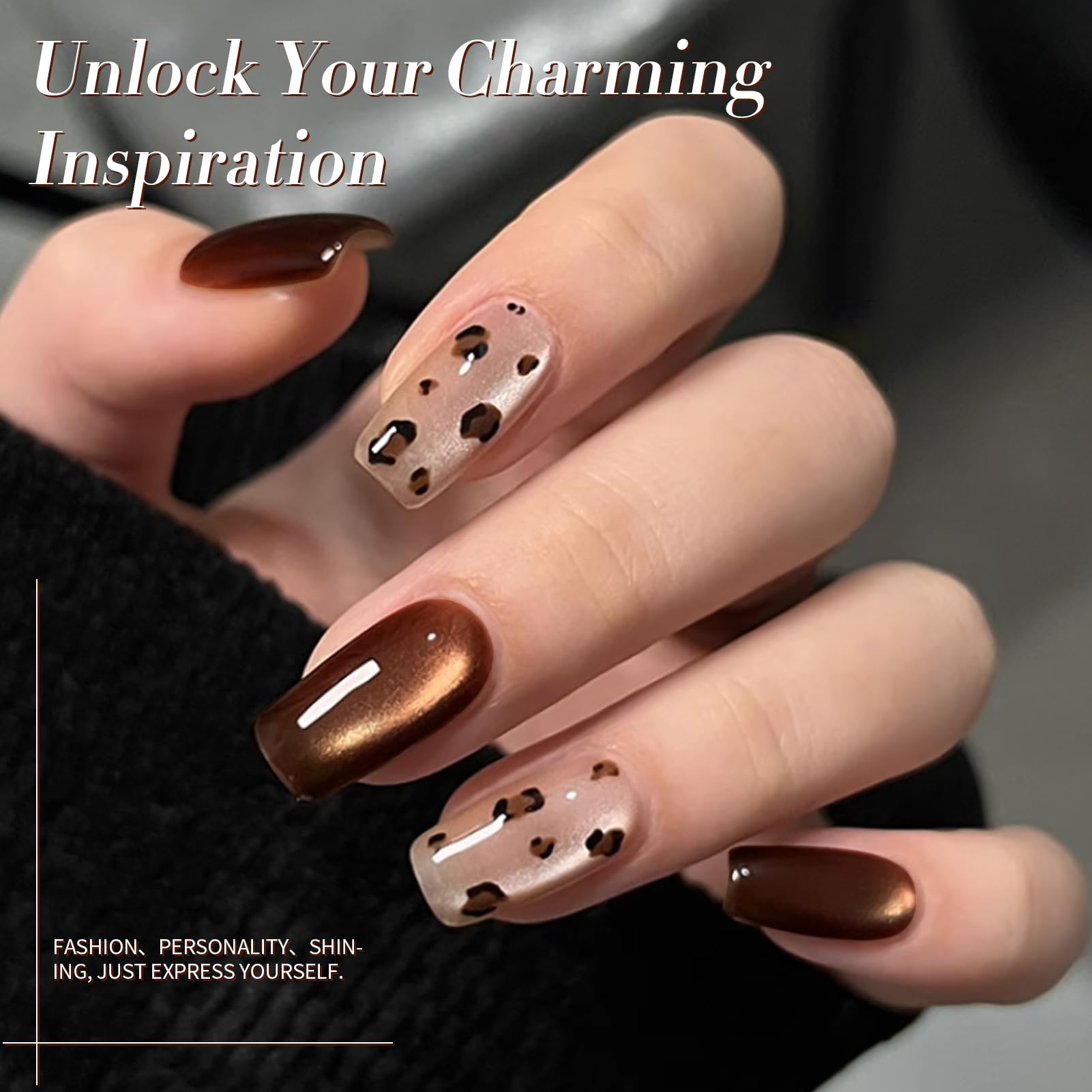 Finition ultra brillante avec Born Pretty Gel Magnétique Chat