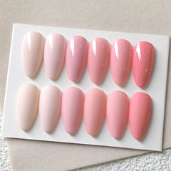 Vernis gel Born Pretty Pink Doux – application fluide et couvrance homogène.
