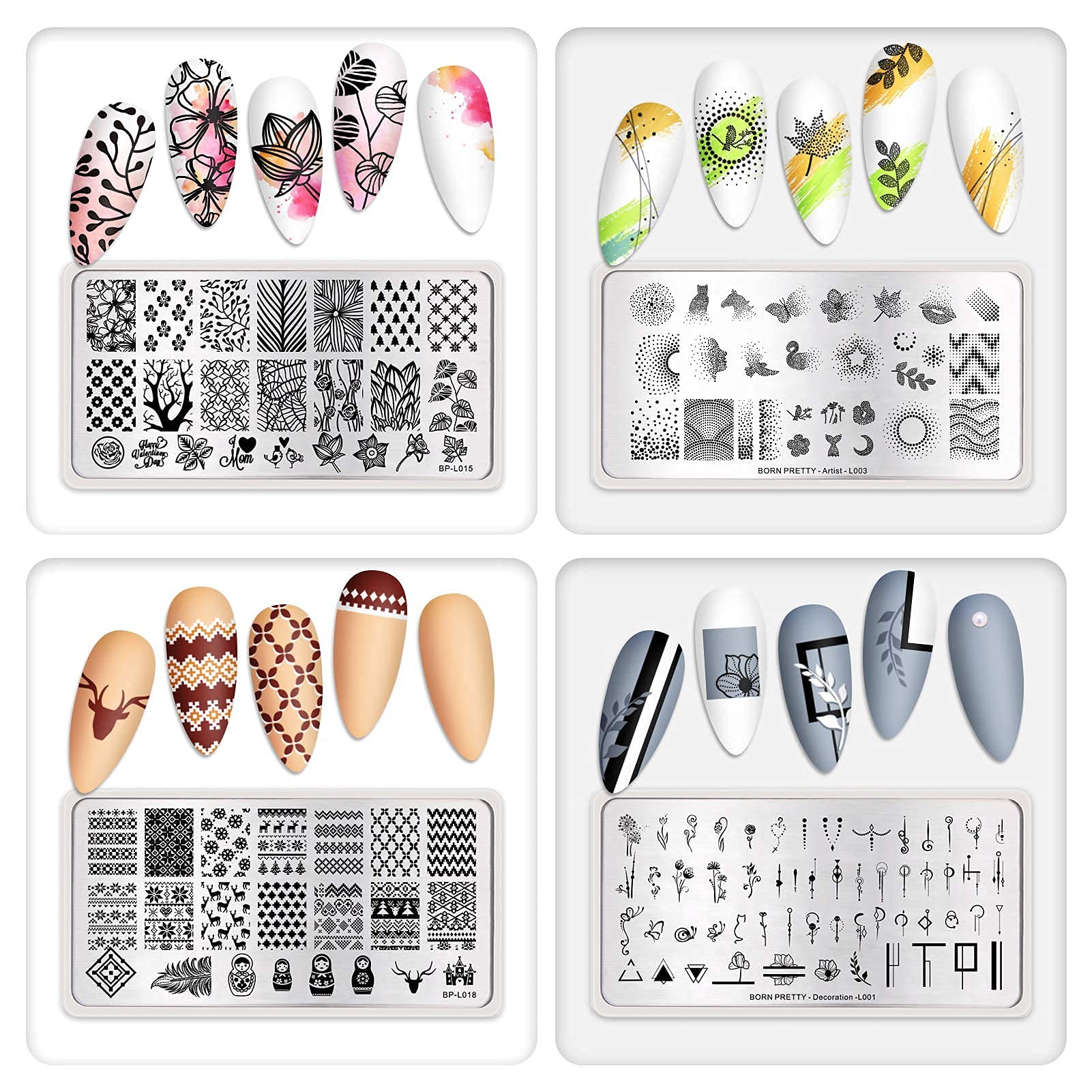Plaque Born Pretty dessins-divers pour varier les styles.