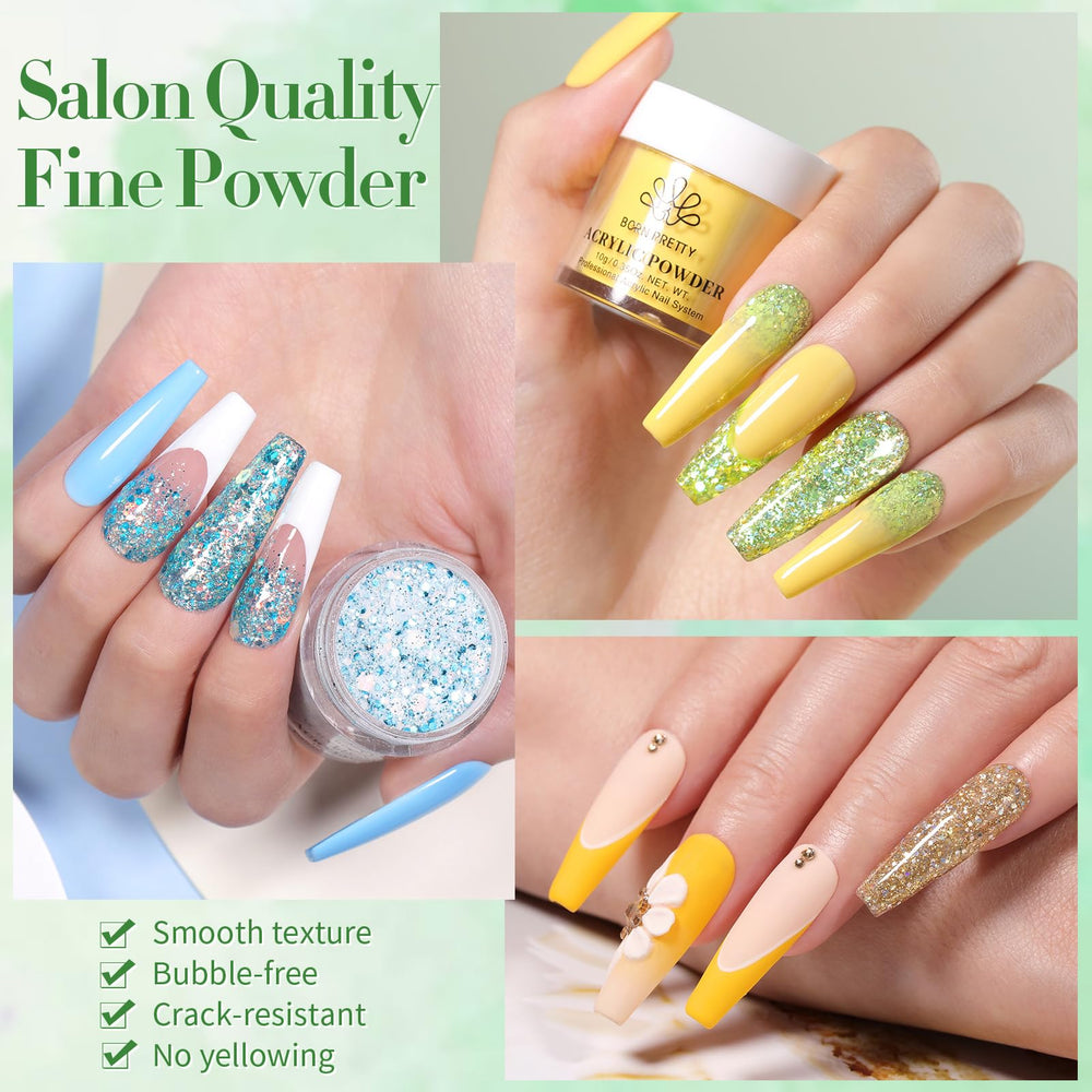 Poudre bleu saphir Born Pretty pour des looks profonds et intenses