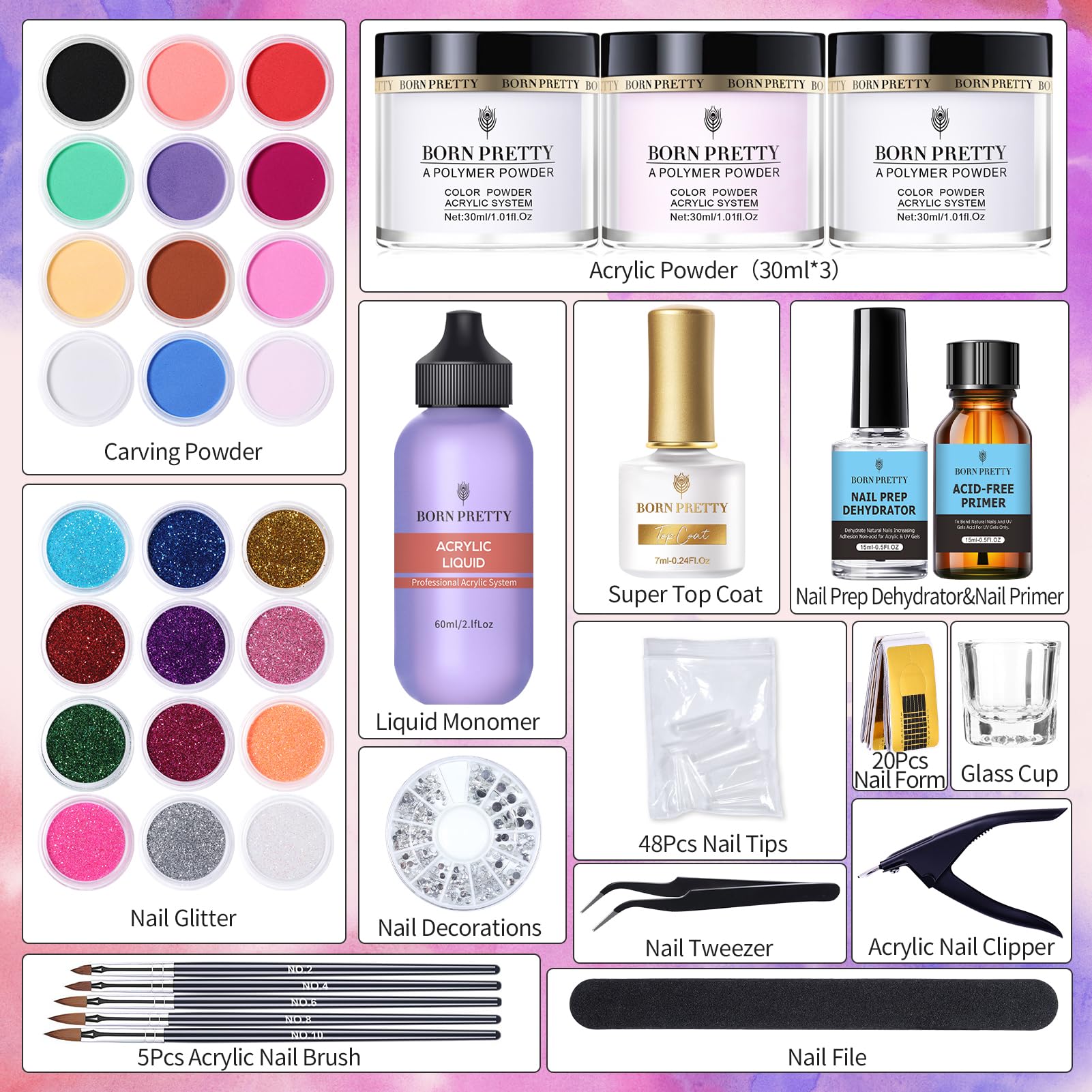 Born Pretty primer-dehydratant-ongles: préparent la surface et favorisent l’adhérence.