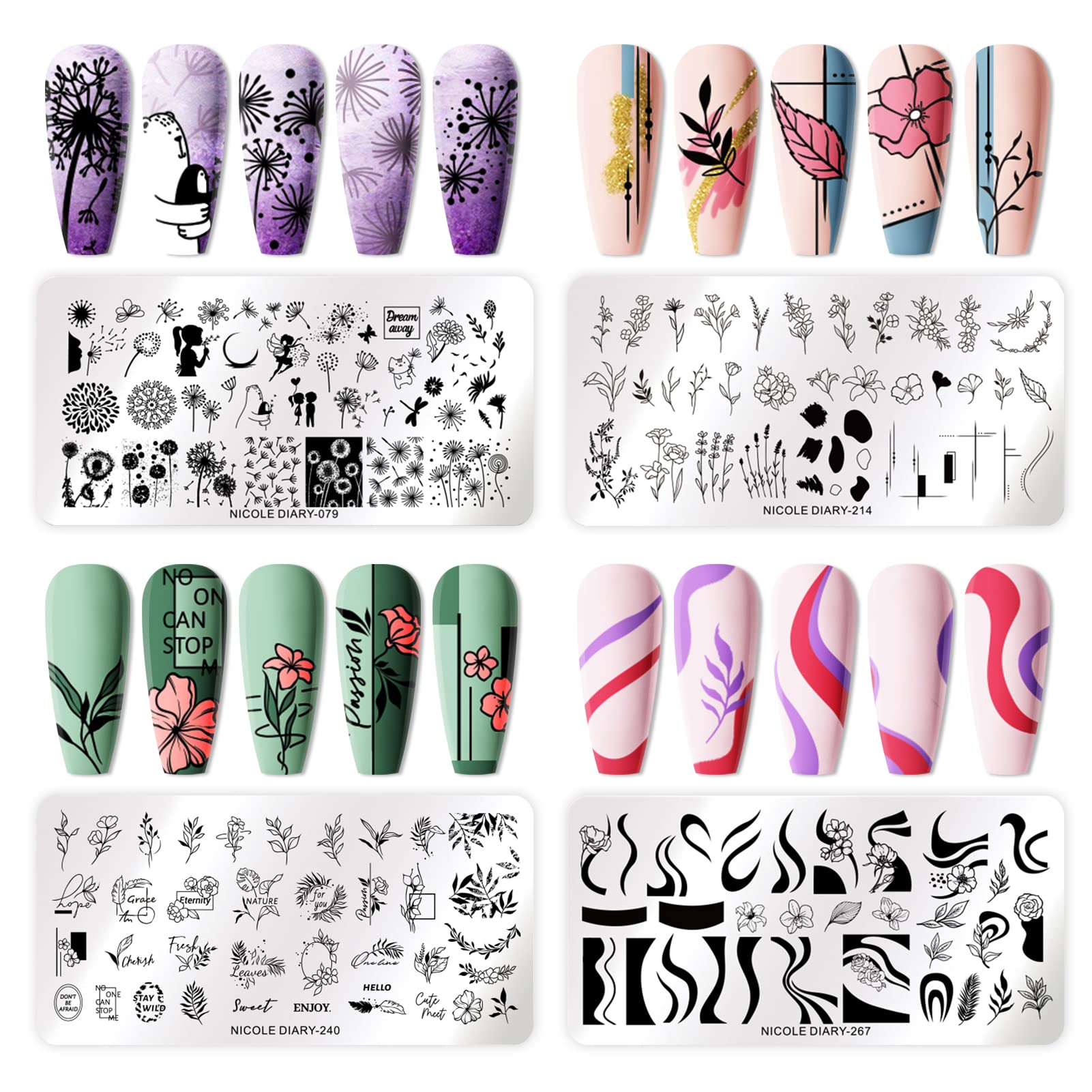 Born Pretty plaque stamping feuilles permet des motifs subtils sur vos ongles.