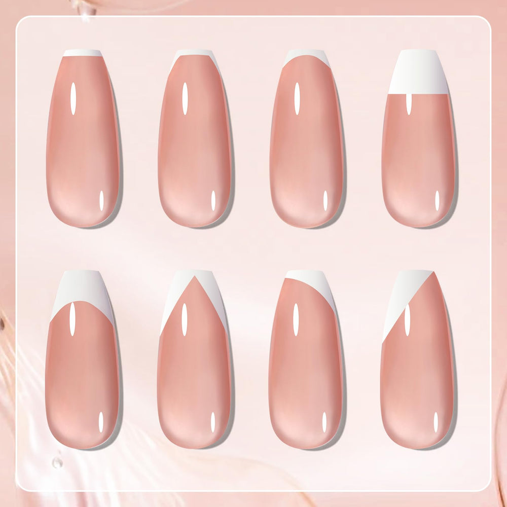 Vernis gel blanc Born Pretty, couleur nette idéale pour le french