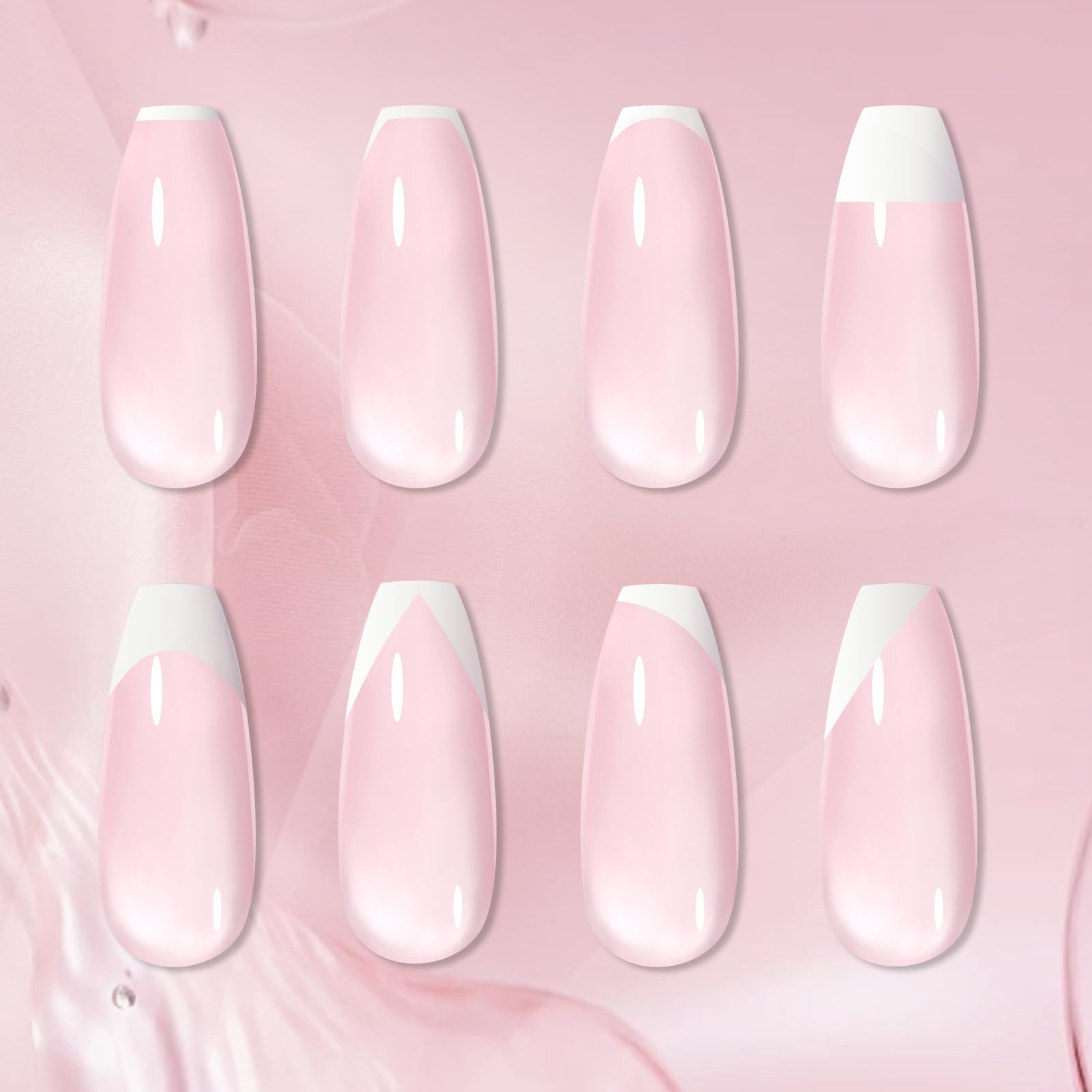 Vernis gel blanc Born Pretty, fini brillant durable pour les ongles.