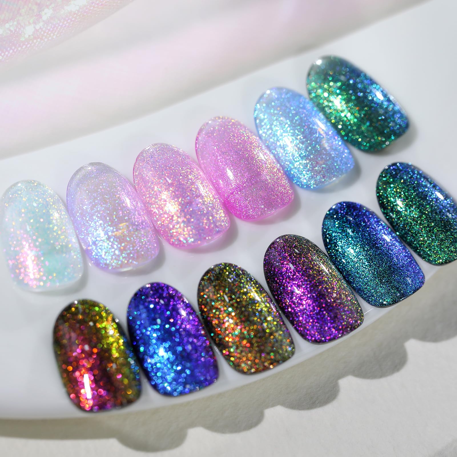 Vernis gel Caméléon Born Pretty avec reflets variables selon la lumière.