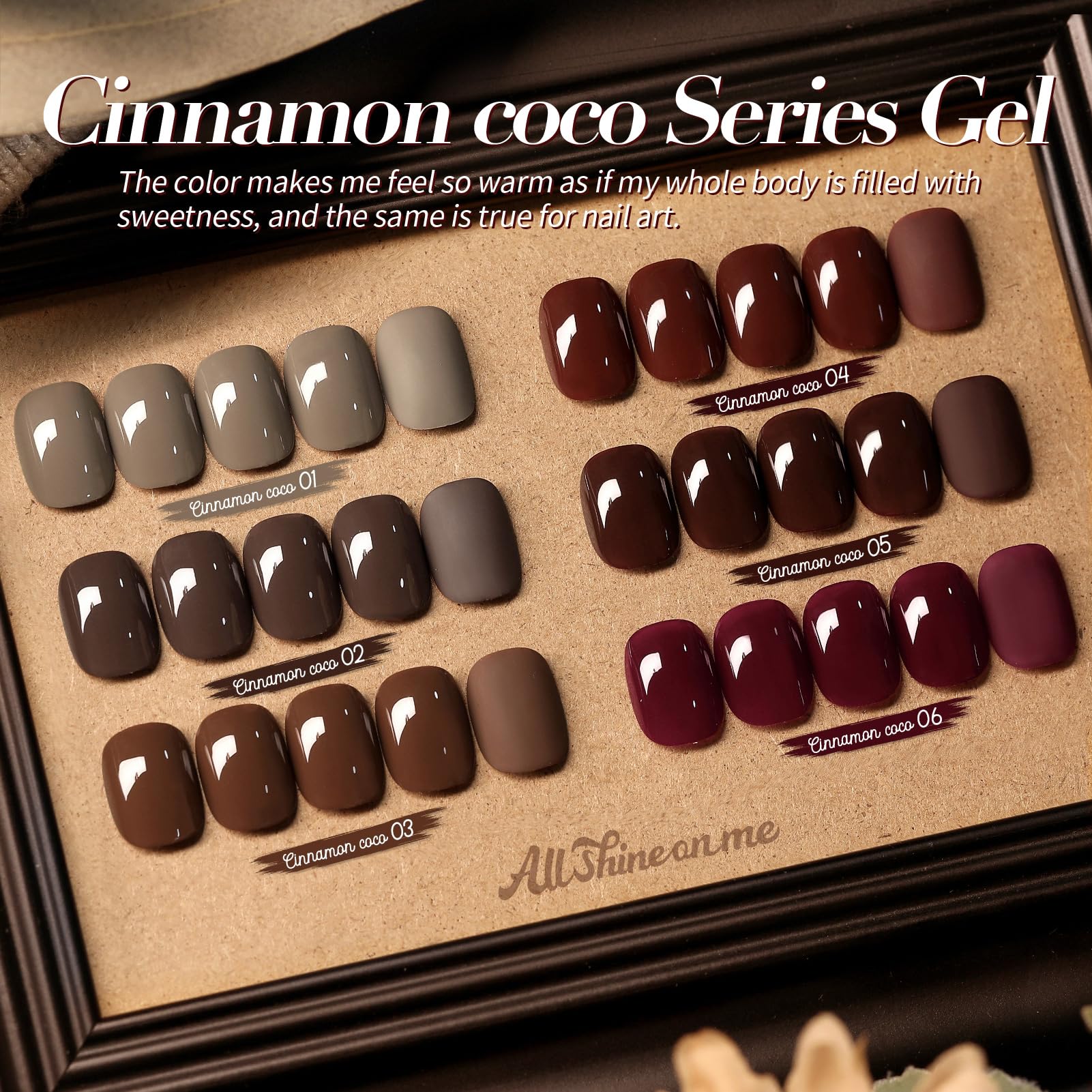Vernis gel Born Pretty caramel brun, éclat chaud et longue tenue.