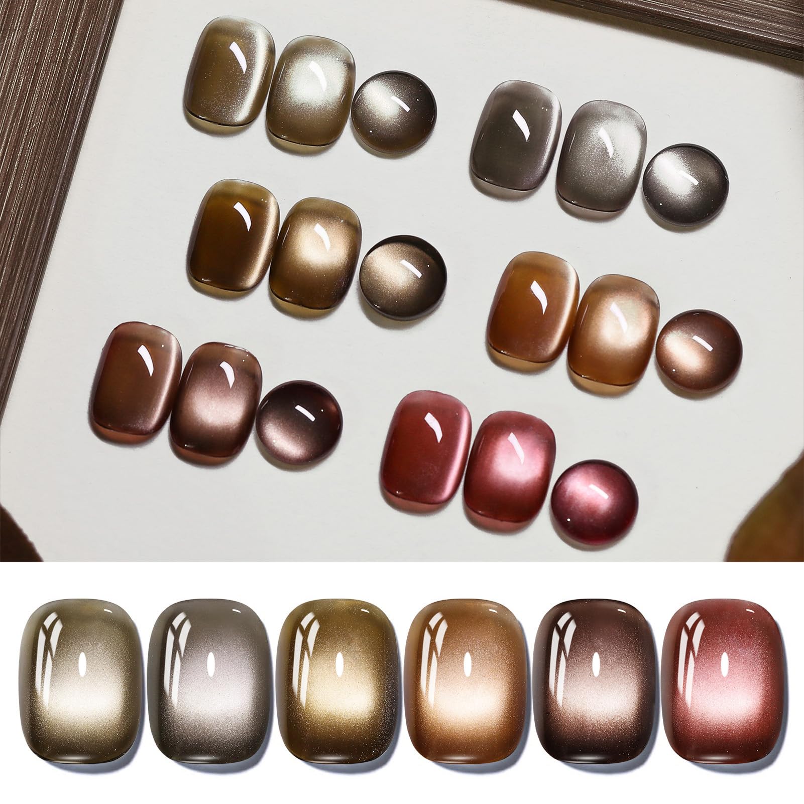 Vernis gel chat magnetique de Born Pretty avec effet oeil chat lumineux et brillant