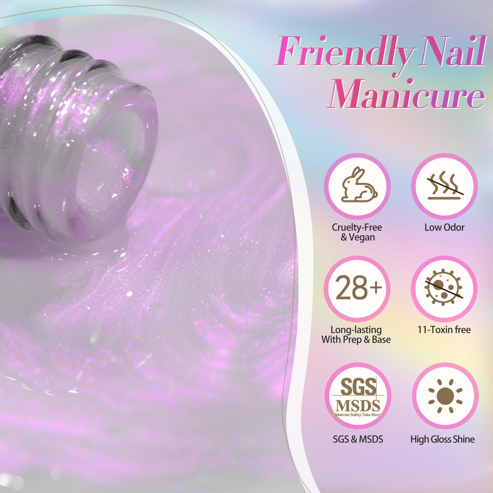 Coffret cadeau Born Pretty vernis gel Pearl, idéal pour offrir.