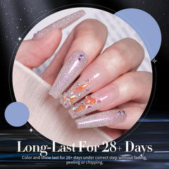 Born Pretty vernis gel, effet disco lumineux et reflets captivants.
