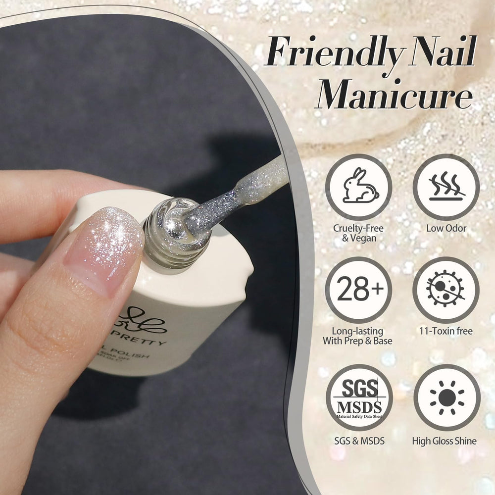 Vernis Gel Born Pretty finition resplendissante et professionnelle.