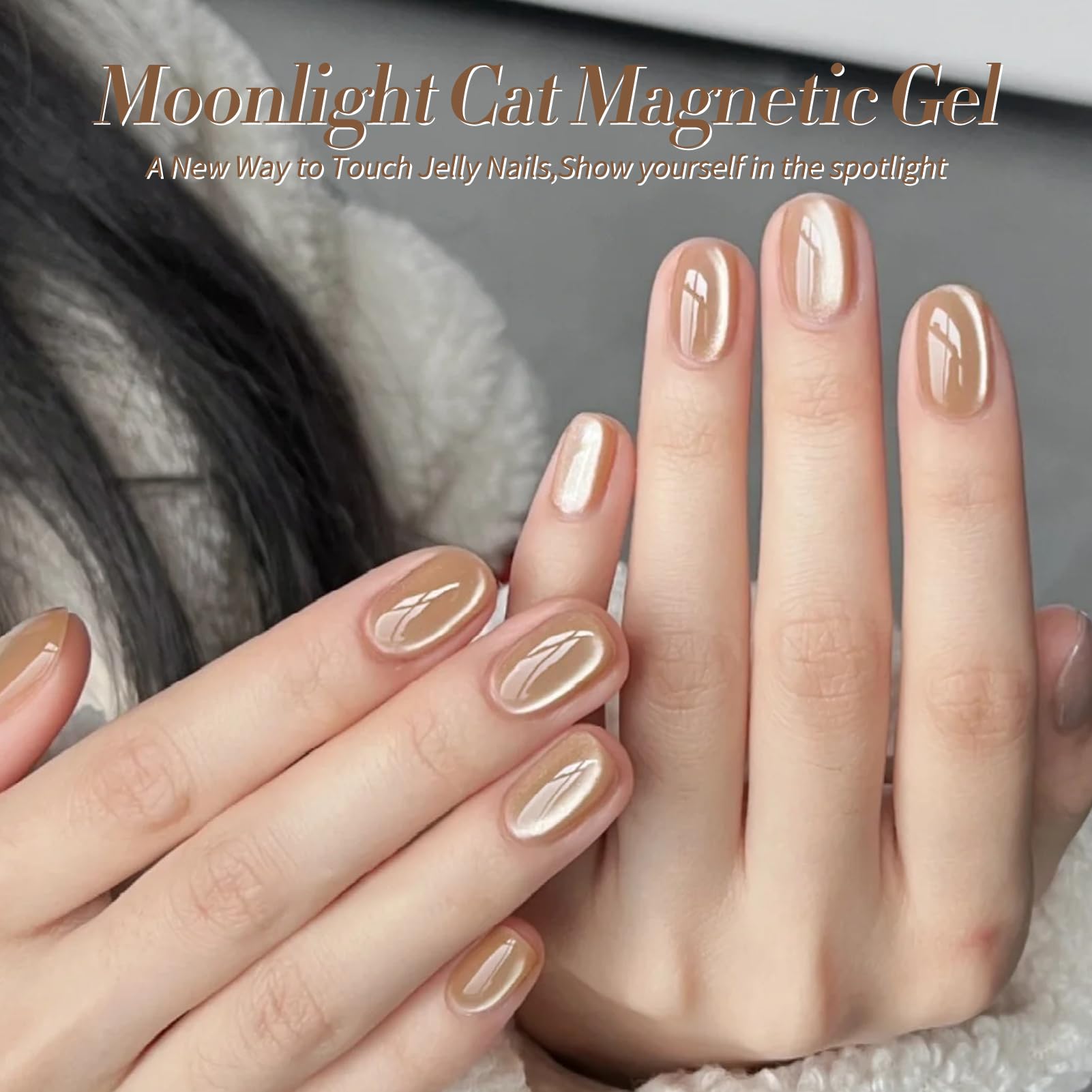 Effet glitter holographique durable sur les ongles Born Pretty.