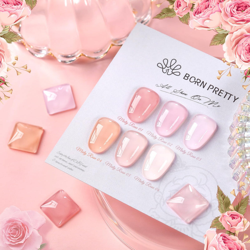 Born Pretty Jelly Pink Nude, texture gel laiteux rose pour une apparence naturelle