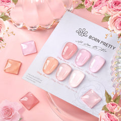 Born Pretty Jelly Pink Nude, texture gel laiteux rose pour une apparence naturelle