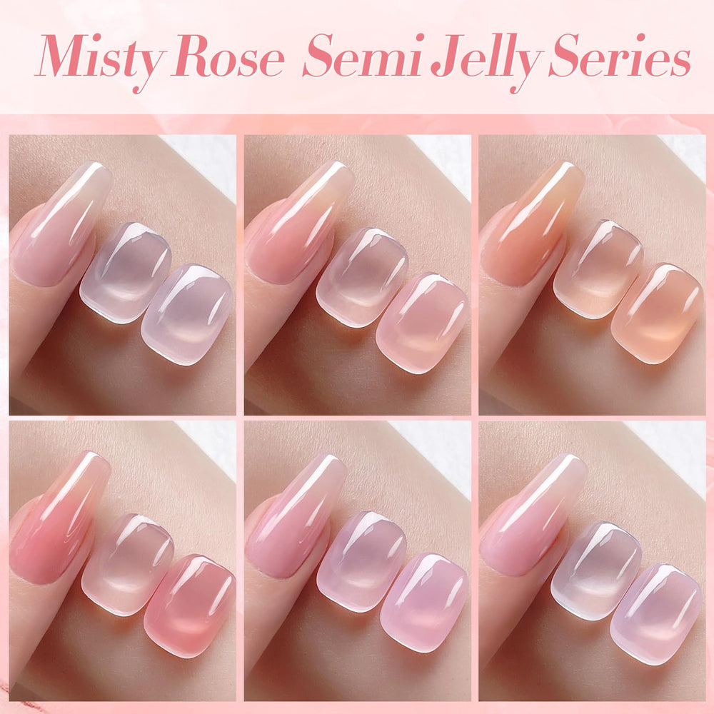 Born Pretty Jelly Pink Nude, base facile à poser pour une manucure durable