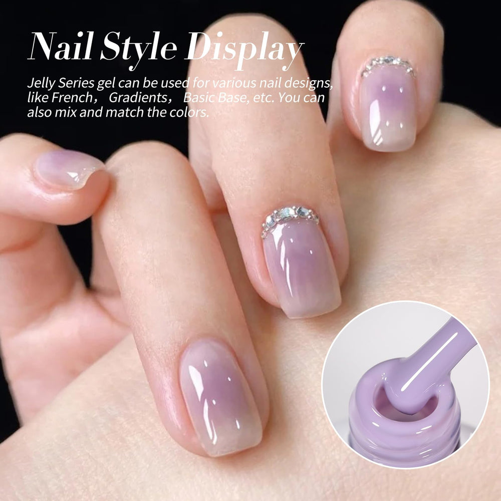 Born Pretty Jelly Violet – finition ultra brillante pour des ongles remarquables