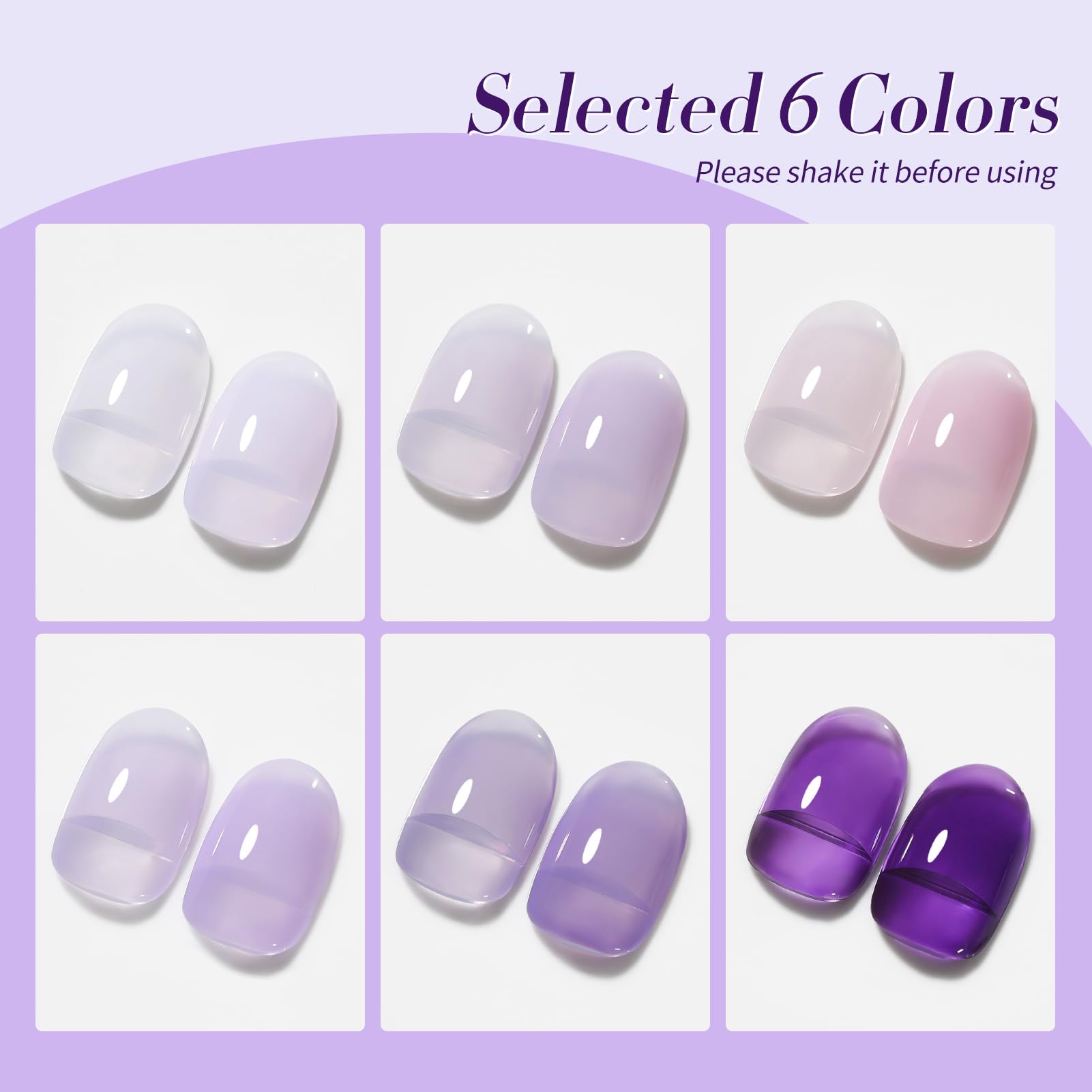Born Pretty Jelly Violet – effet longue durée jusqu’à 21 jours avec brillance