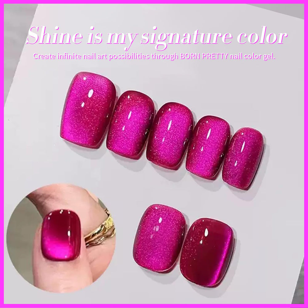 Effet œil de chat brillant Born Pretty sur ongles