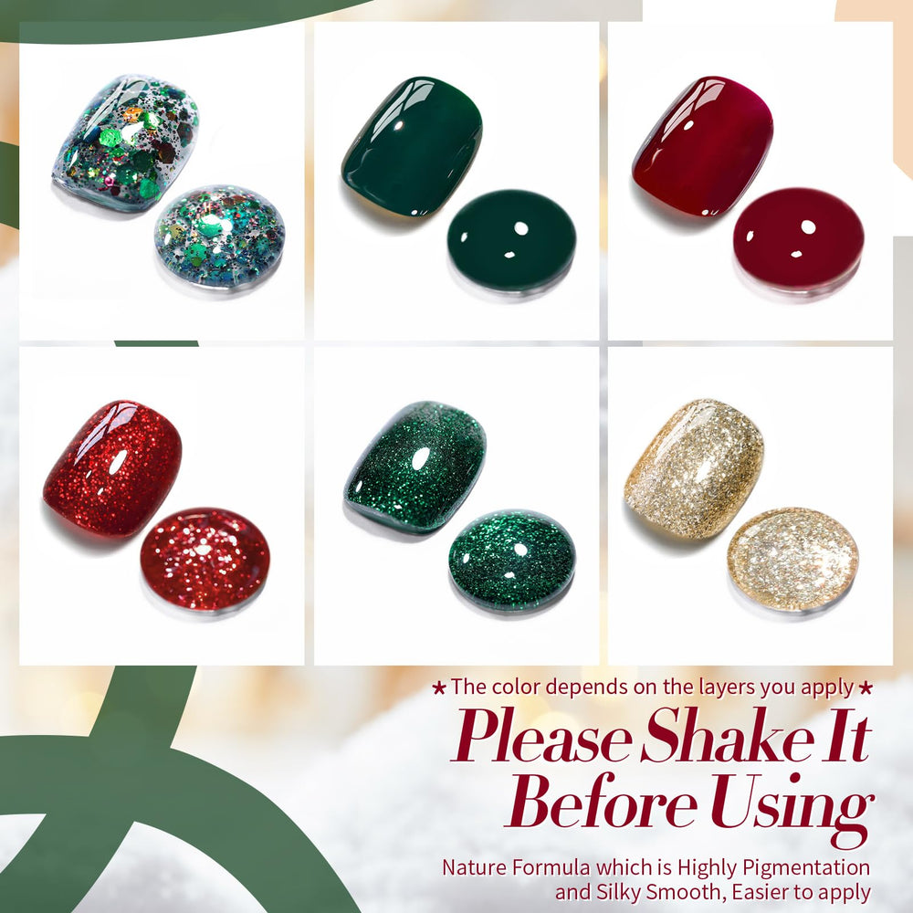 Vernis gel Born Pretty scintillant à paillettes, option festive et glamour.