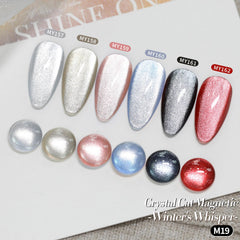 Vernis gel magnétique chat Born Pretty argent et éclat métallique subtil