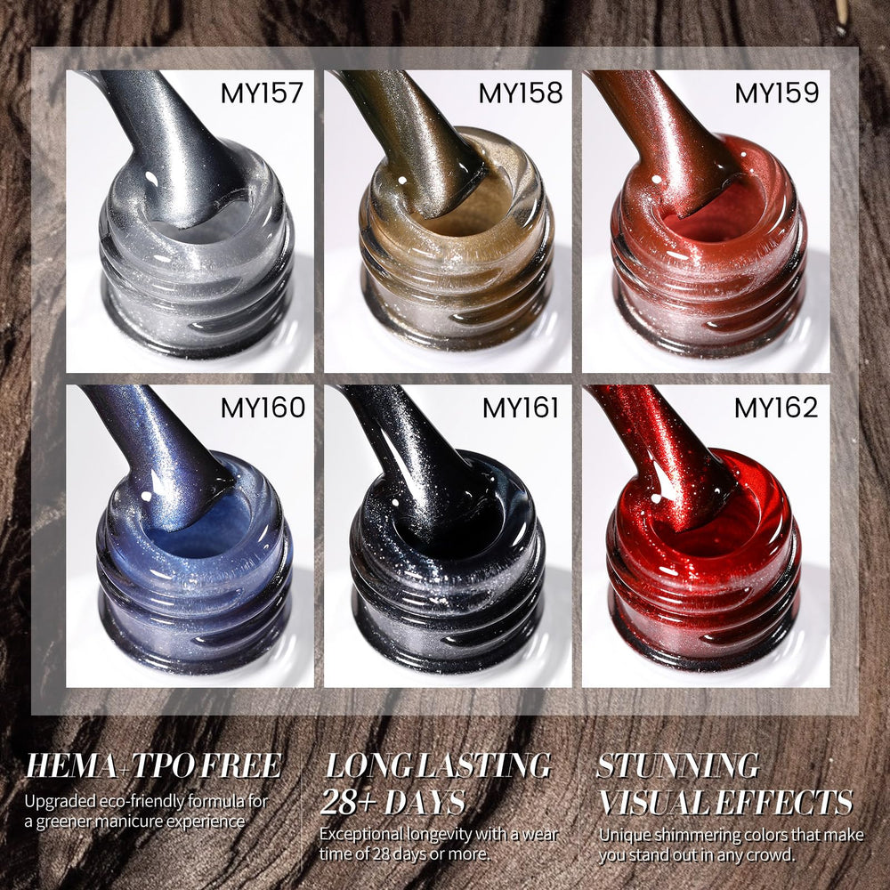 Vernis gel magnétique chat Born Pretty or doré pour un éclat luxueux