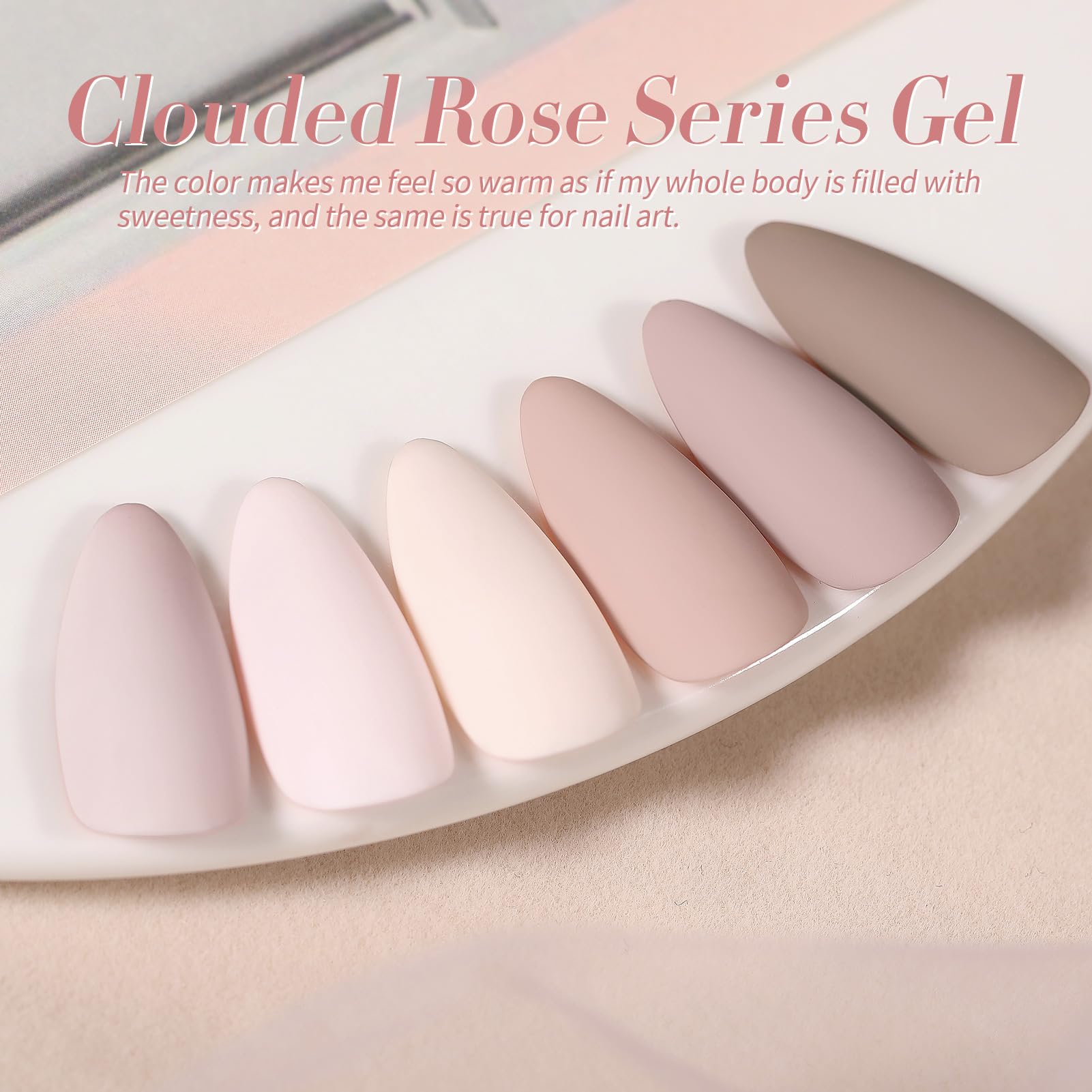 Born Pretty vernis gel rose nude — formule saine et odeur faible.