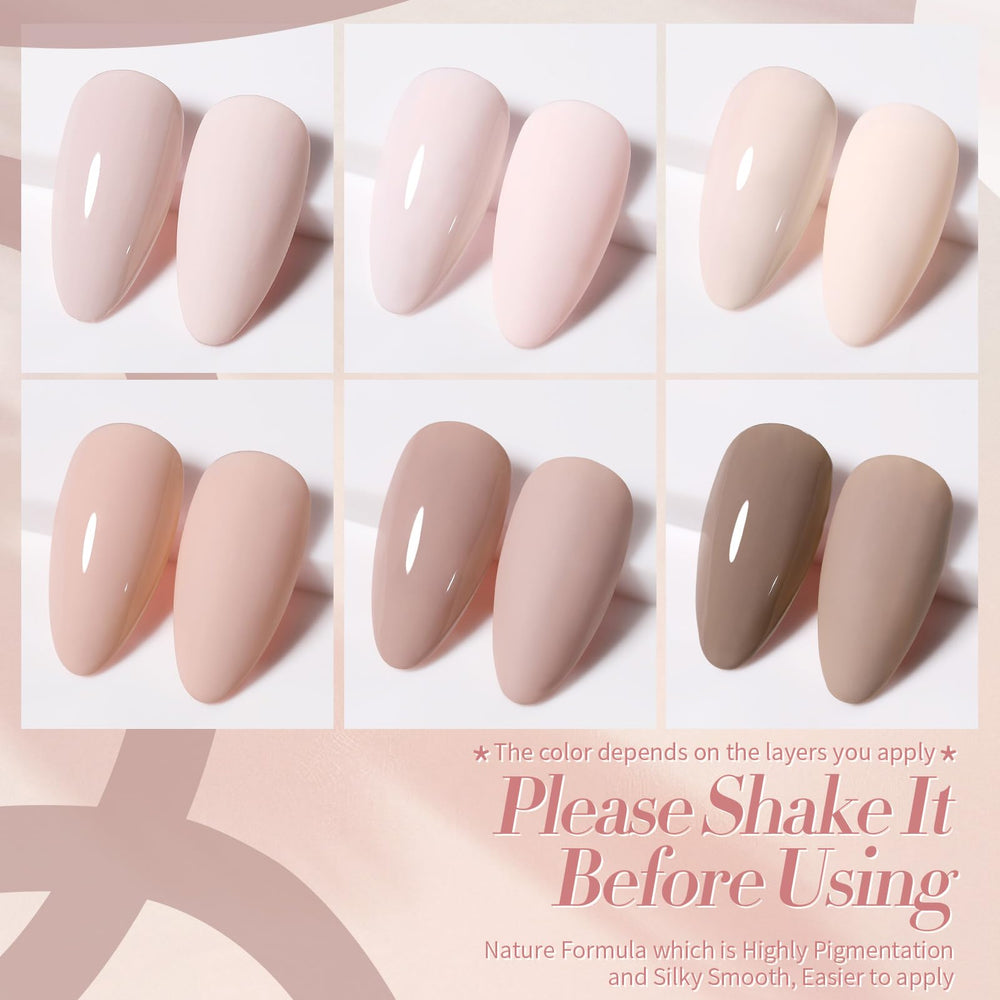 Born Pretty vernis gel rose nude — palette automne-hiver idéale pour looks.