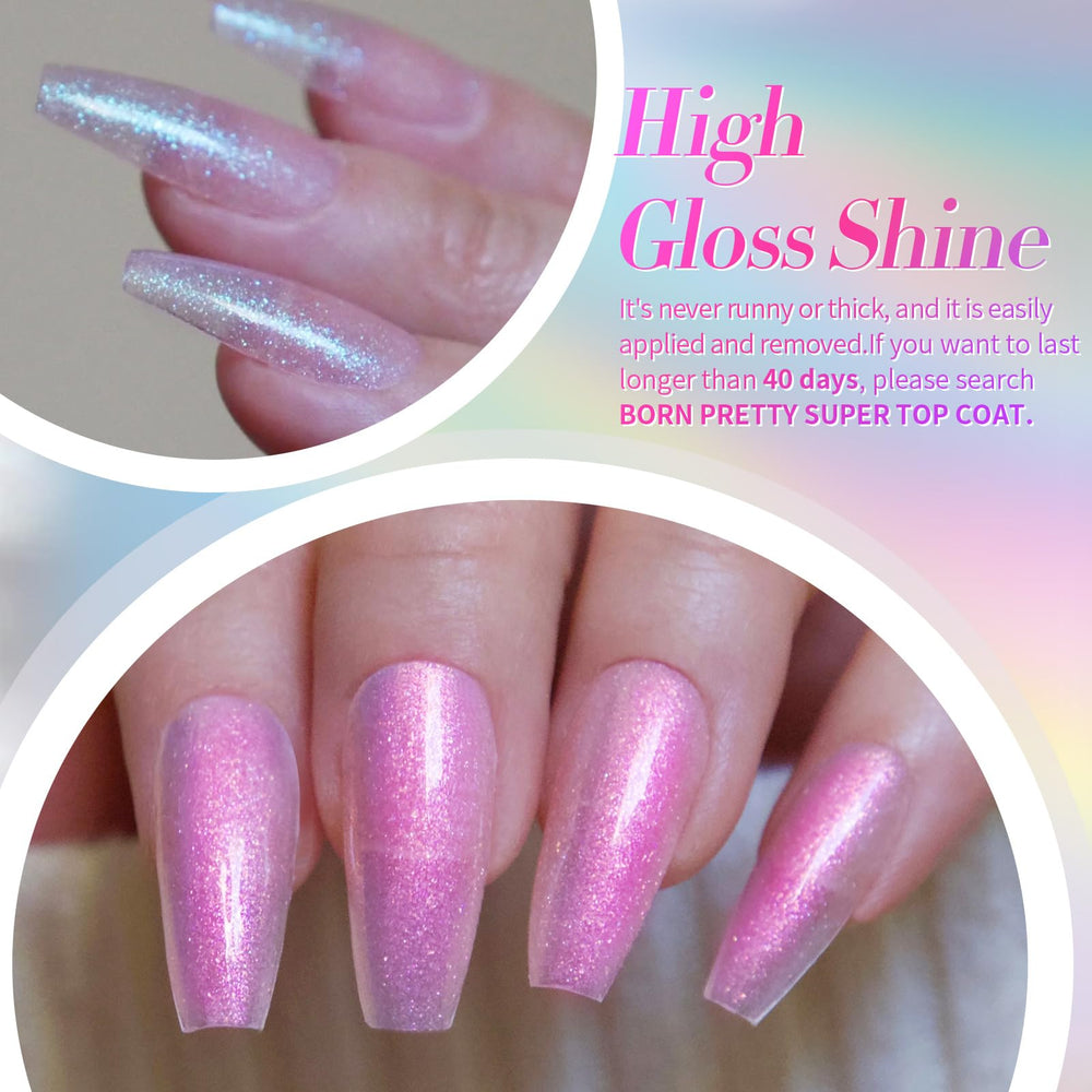 Tenue potentielle jusqu’à 21 jours avec le vernis Pearl Born Pretty.