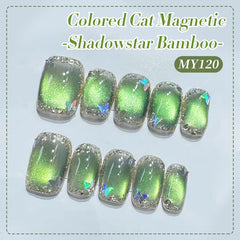 Born Pretty Vernis Gel Vert – effet chat cristal holographique éblouissant