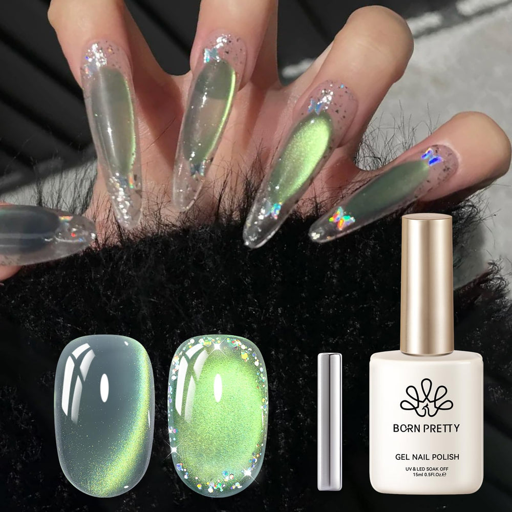 Born Pretty Vernis Gel Vert – finition lisse et durable
