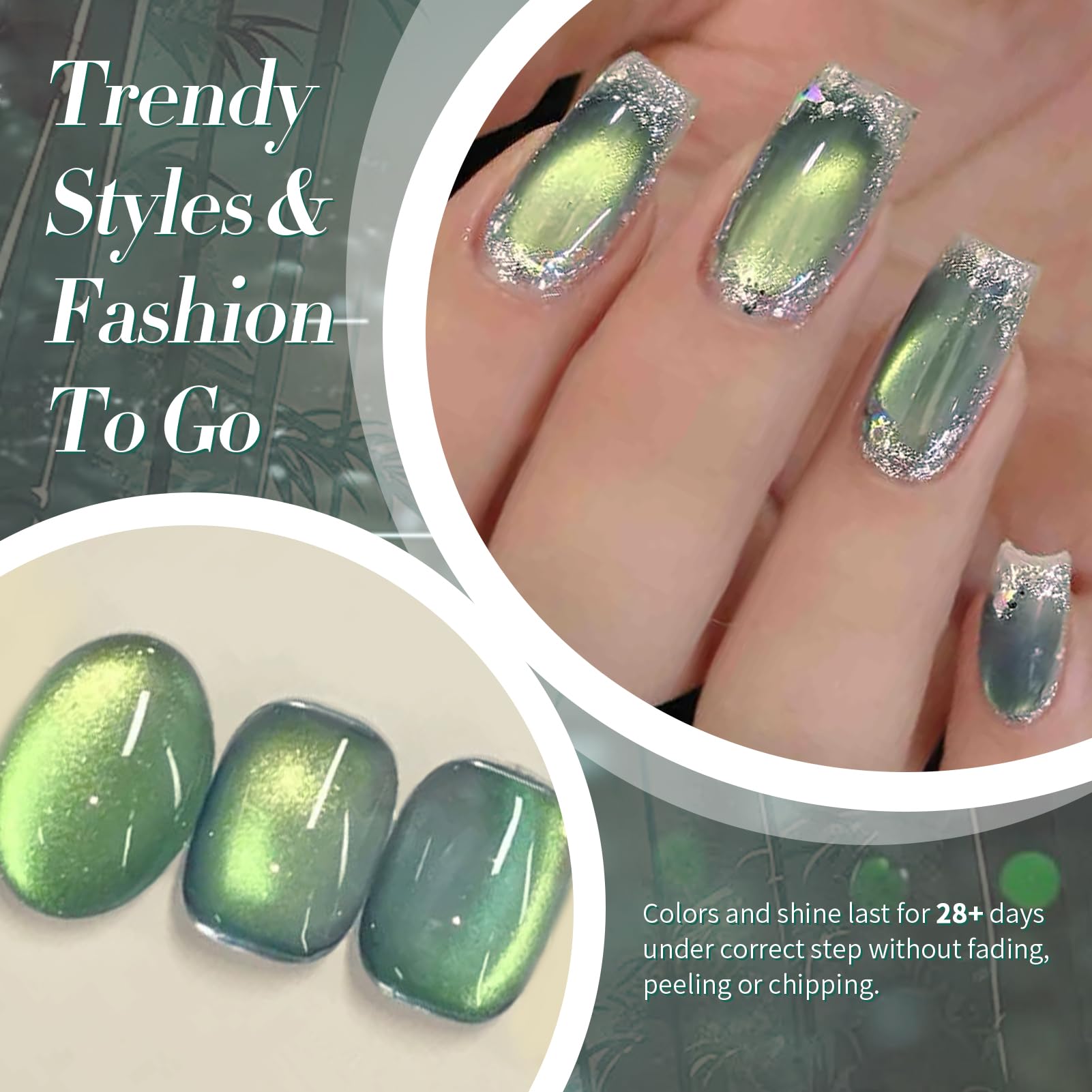 Born Pretty Vernis Gel Vert – nanotechnologie pour une pose douce