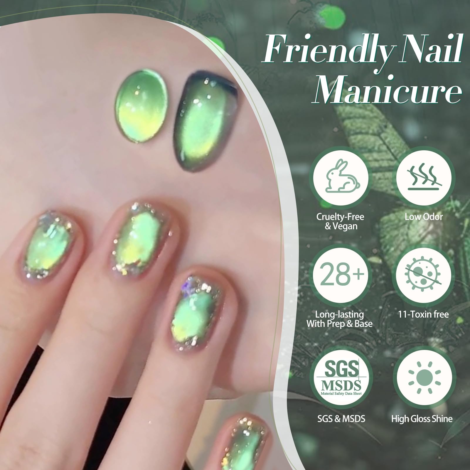 Born Pretty Vernis Gel Vert – usage pratique à domicile