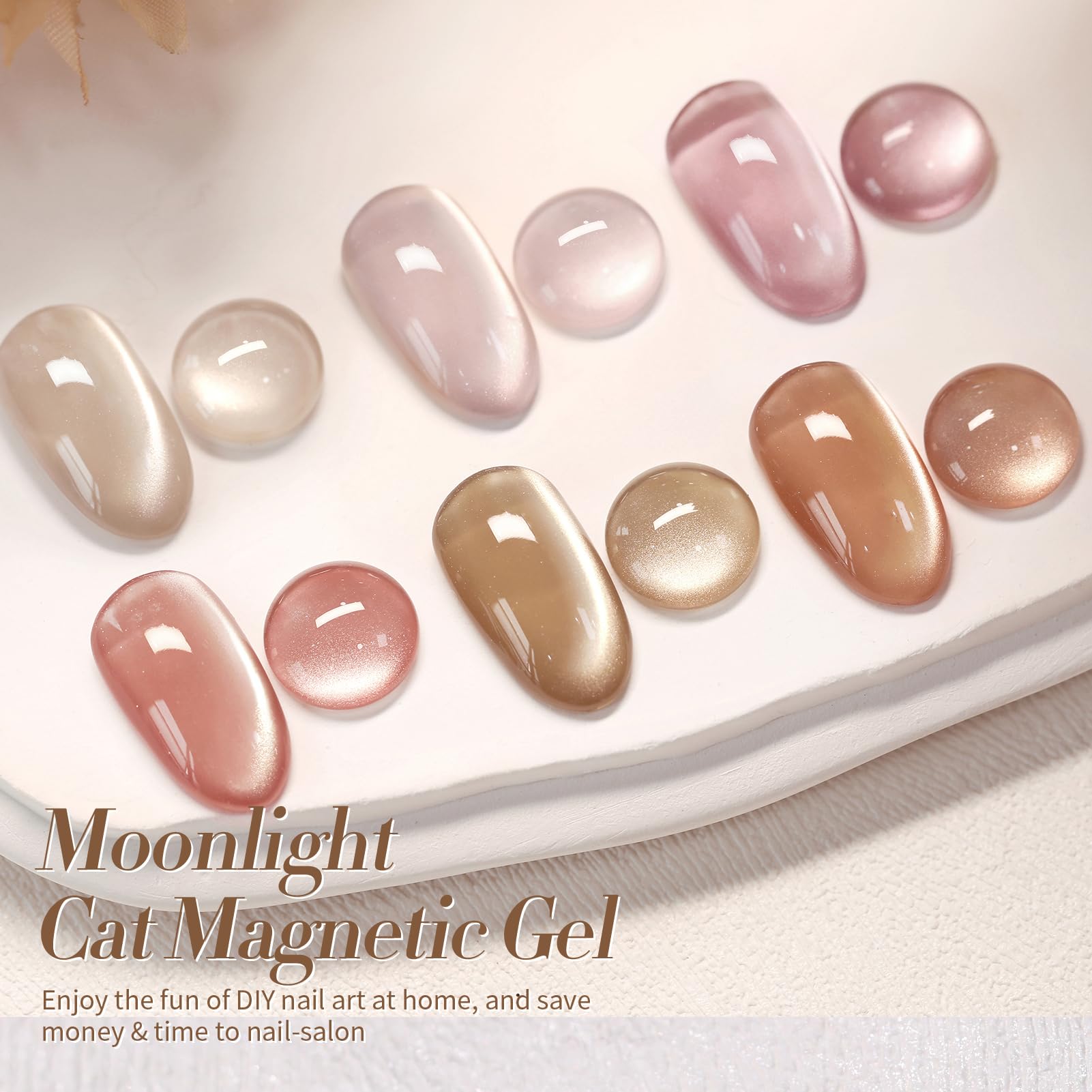 Violet brillant avec reflets holographiques pour ongles glamour.