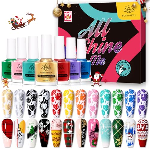 Coffret cadeau Born Pretty vernis stamping pour offrir