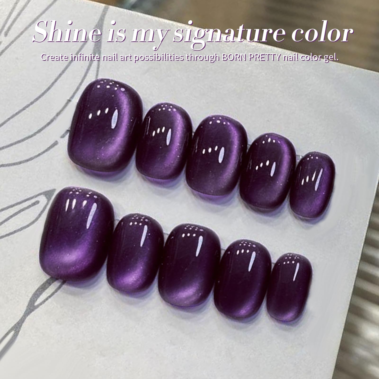 Born Pretty Gel Œil de Chat Magnétique – cadeau élégant pour offrir une expérience soin des ongles.
