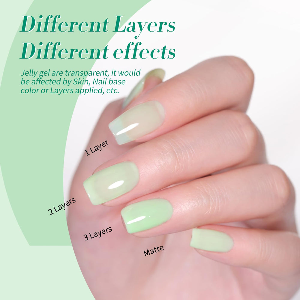 Vernis gel vert application facile Born Pretty débutants professionnels