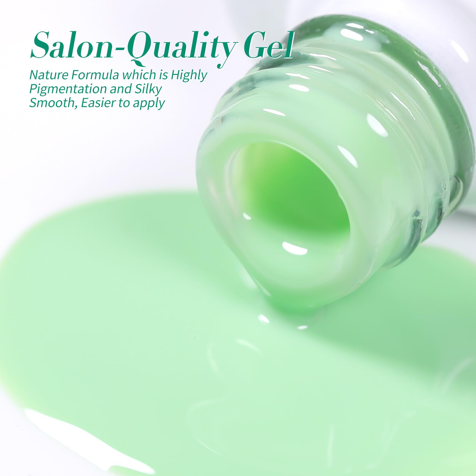 Vernis gel vert brillance durable Born Pretty durée longue