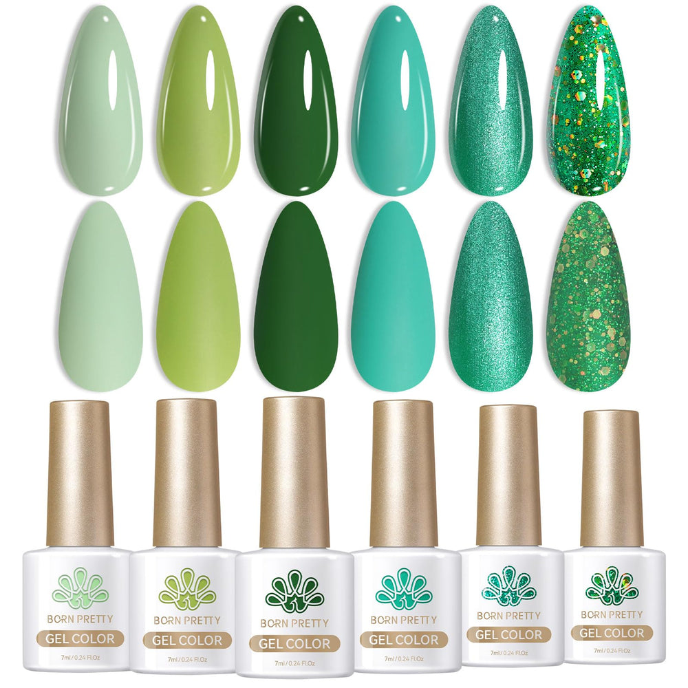 Vernis gel vert Born Pretty avocat pour une application lisse et durable.