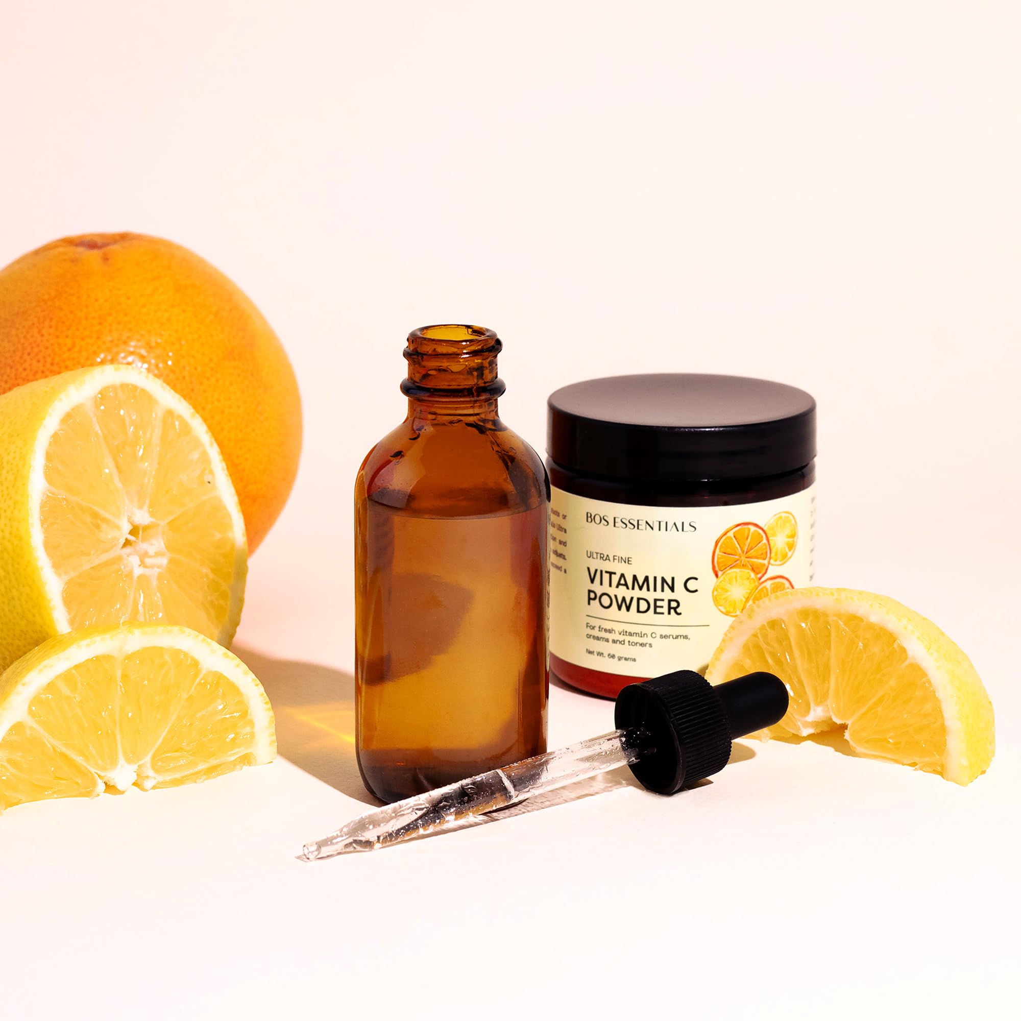Bos Essentials Poudre Vitamine C Ultra Fine, peau lumineuse après utilisation