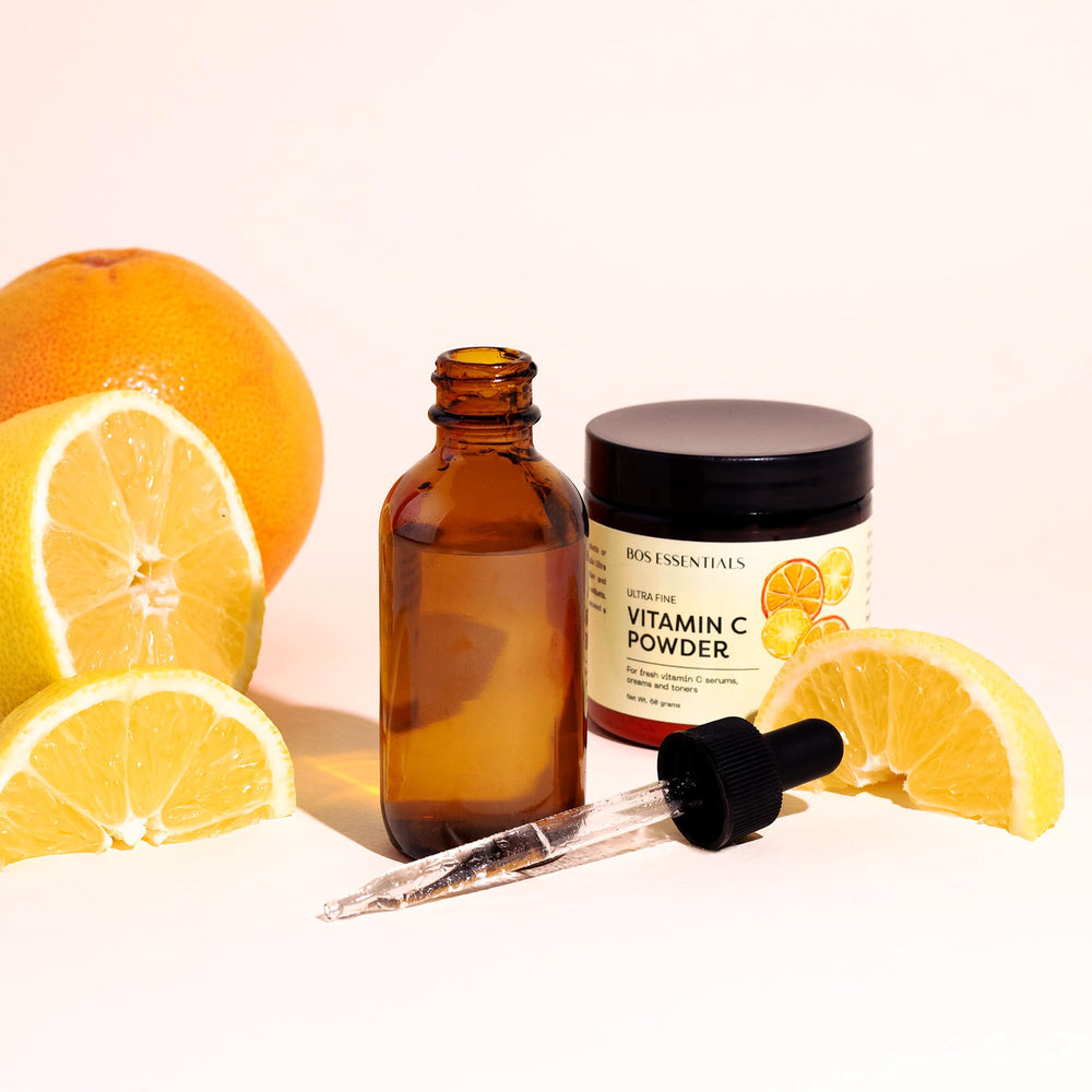 Bos Essentials Poudre Vitamine C Ultra Fine, peau lumineuse après utilisation